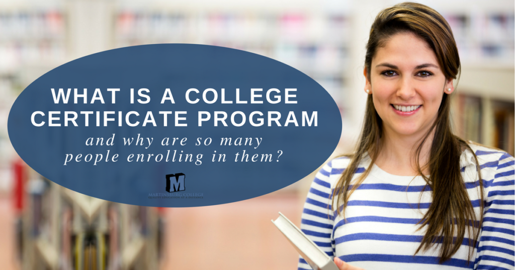 What Is A College Certificate Program 